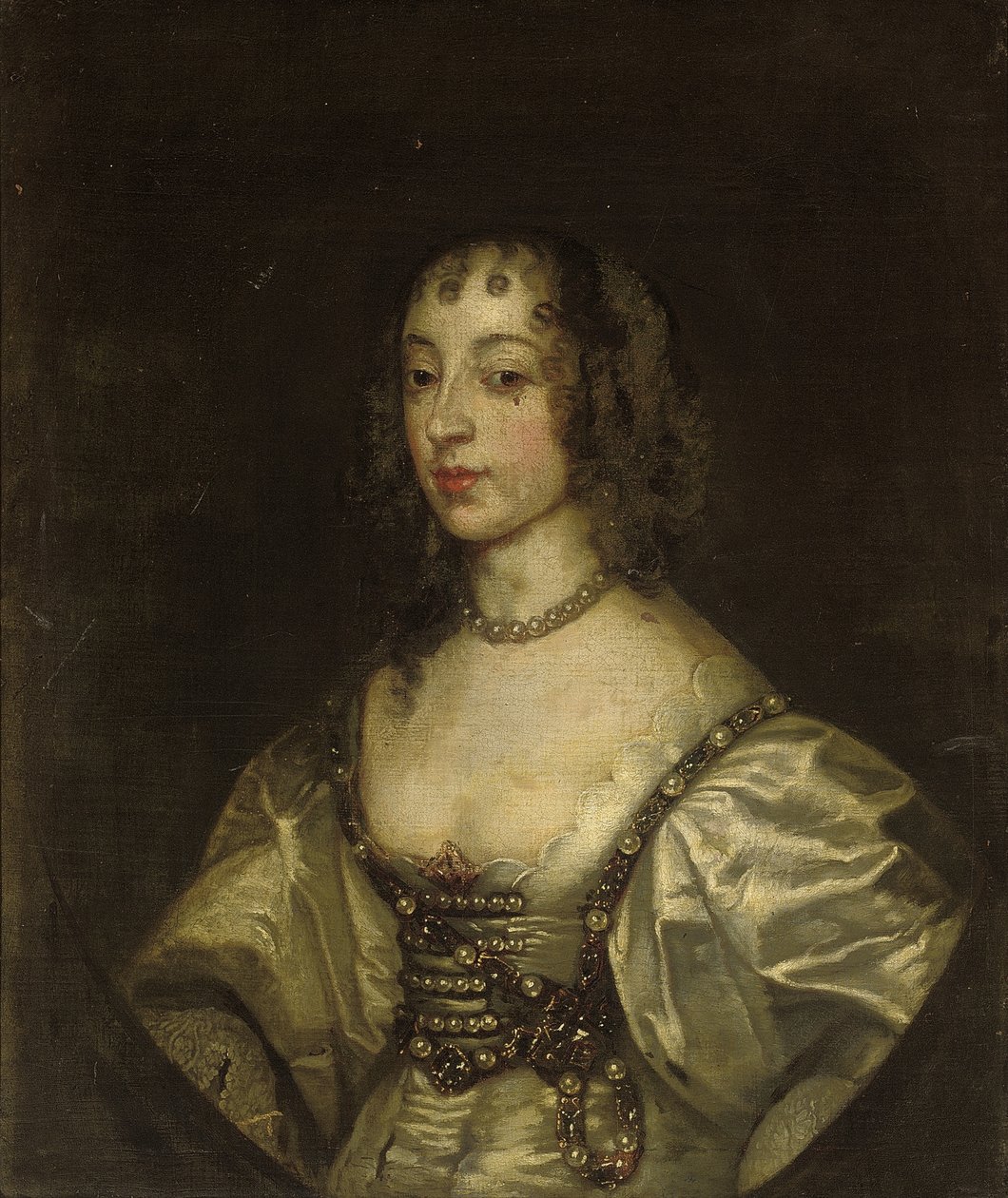 Portræt af Dronning Henrietta Maria af Anthony van Dyck