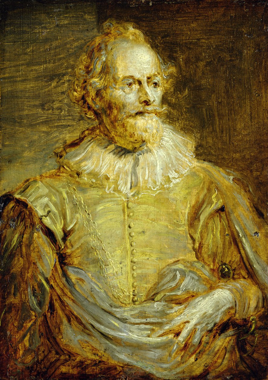 Portræt af senator Paulus Halmalius (olie på egetræspanel) af Anthony van Dyck