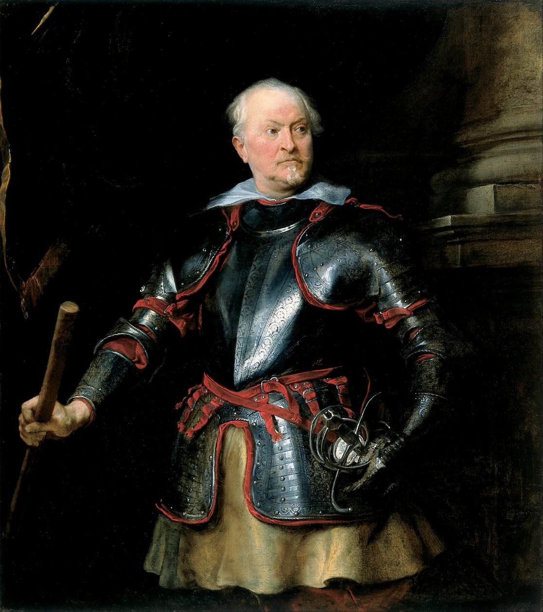 Portræt af en mand i rustning af Anthony van Dyck