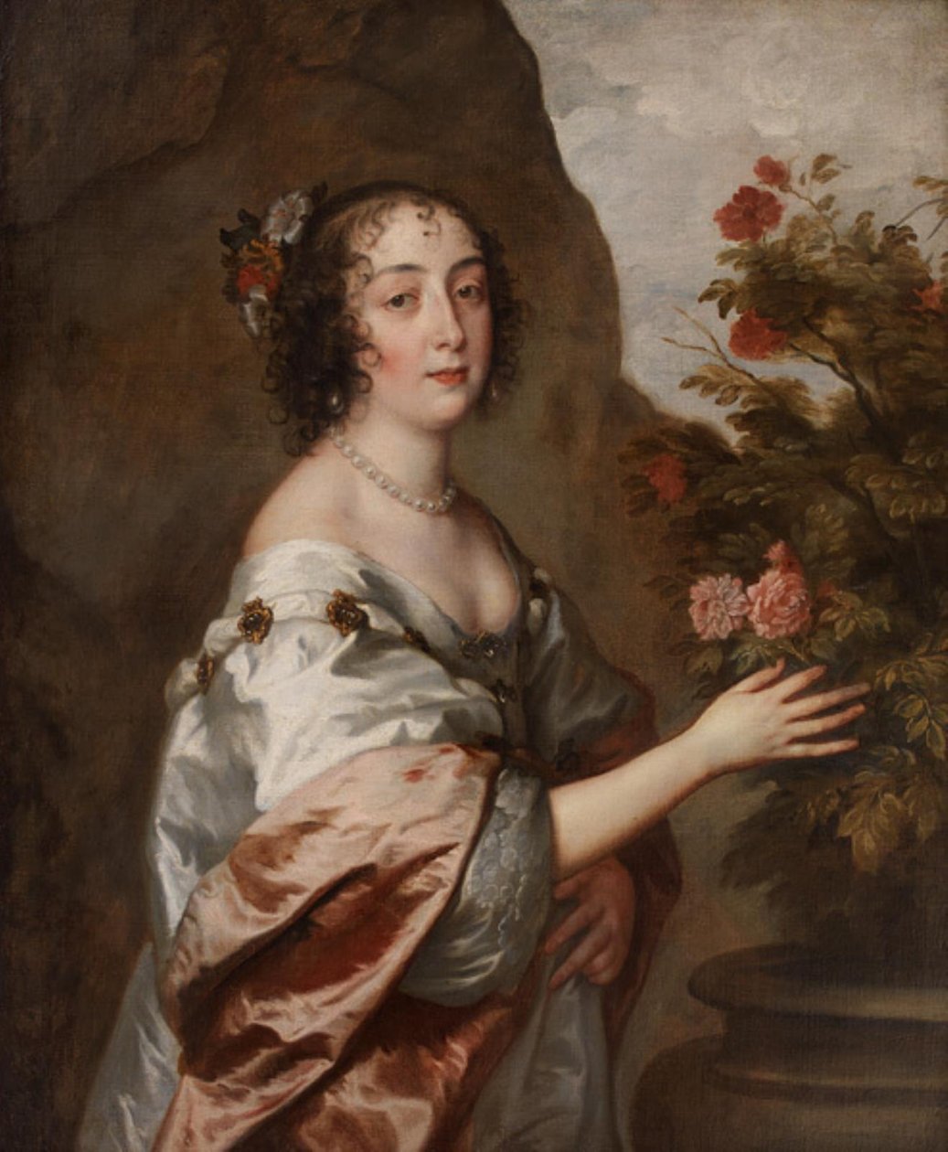 Portræt af en Dame af Anthony van Dyck