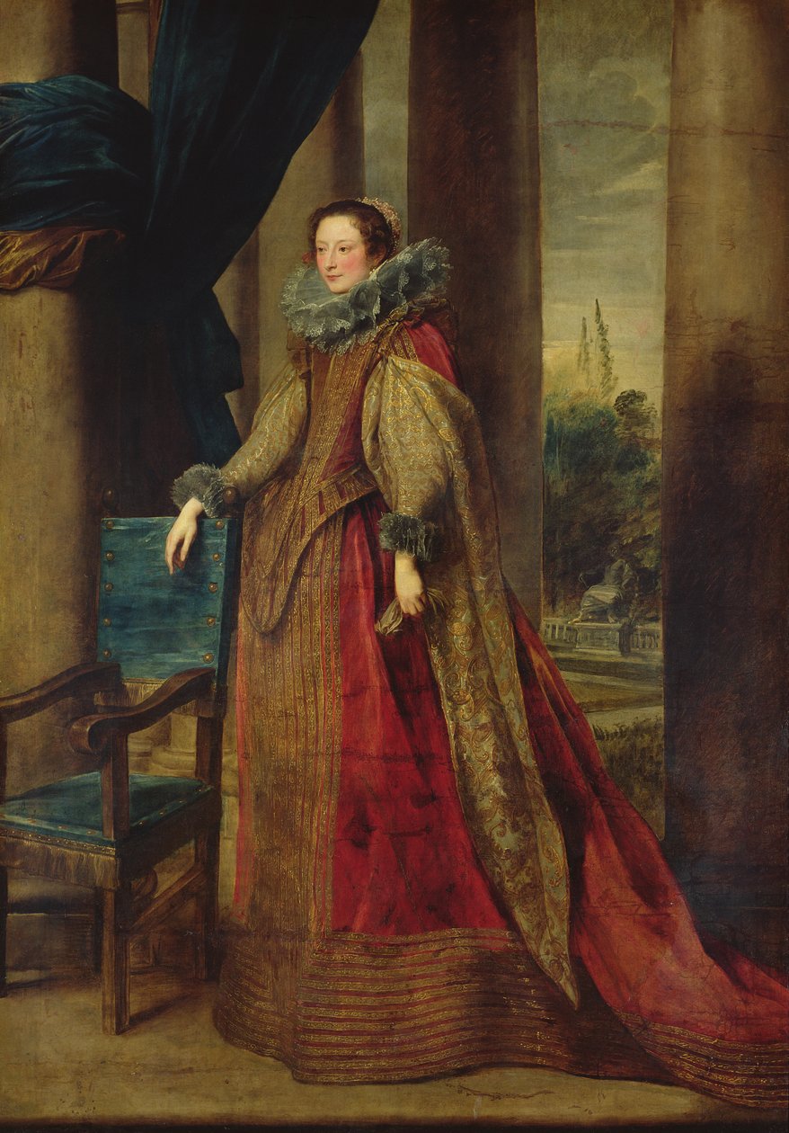 Portræt af en dame, formodentlig marquise Geromina Spinola-Doria de Genes af Anthony van Dyck