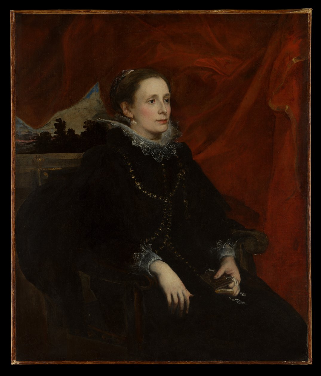 Portræt af en kvinde, kaldet Marchesa Durazzo af Anthony van Dyck