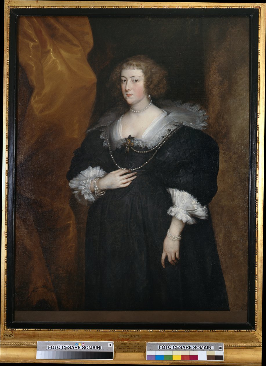 Portræt af en dame af Anthony van Dyck