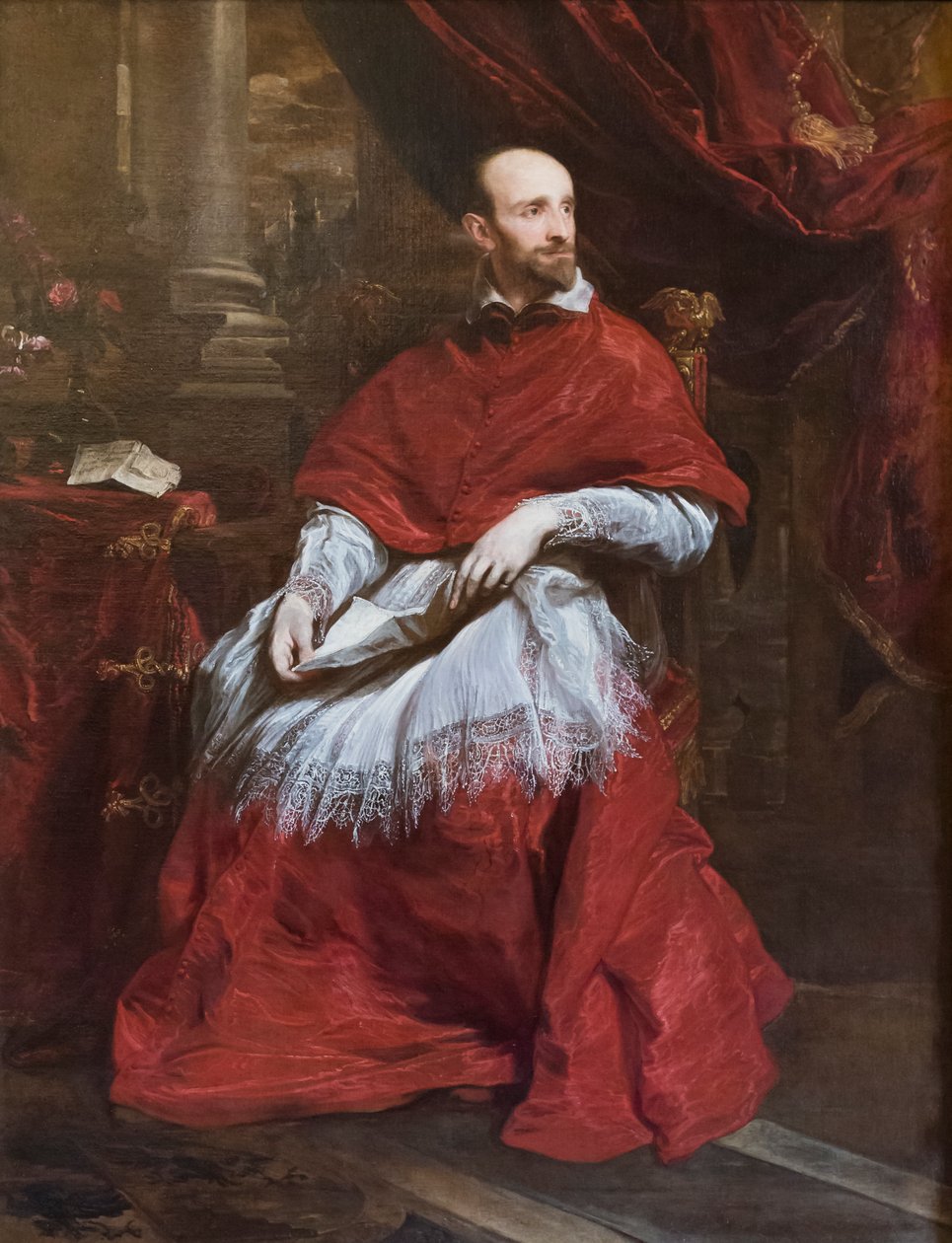 Portræt af kardinal Bentivoglio af Anthony van Dyck