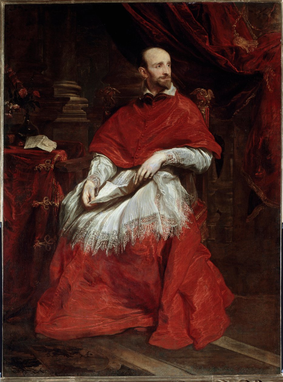Portræt af den italienske kardinal og historiker Guido Bentivoglio af Anthony van Dyck