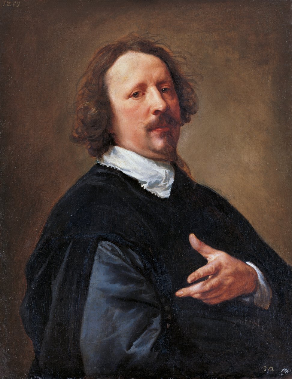 Portræt af maleren Gaspard de Crayer (1584-1669) af Anthony van Dyck