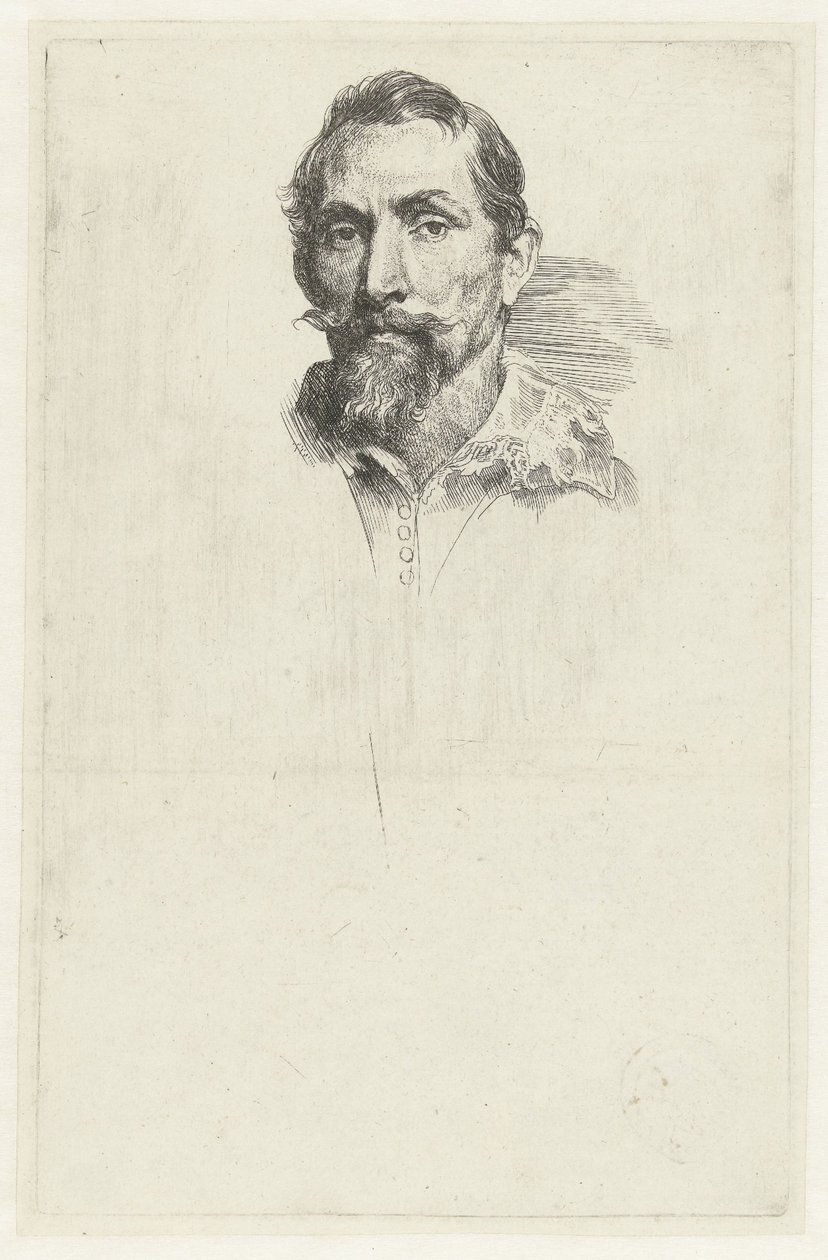 Portræt af Frans Snijders af Anthony van Dyck