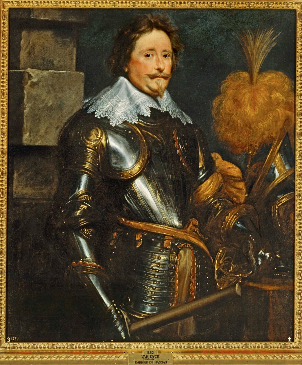 Prins Friedrich Heinrich af Oranien (maleri på lærred) af Anthony van Dyck