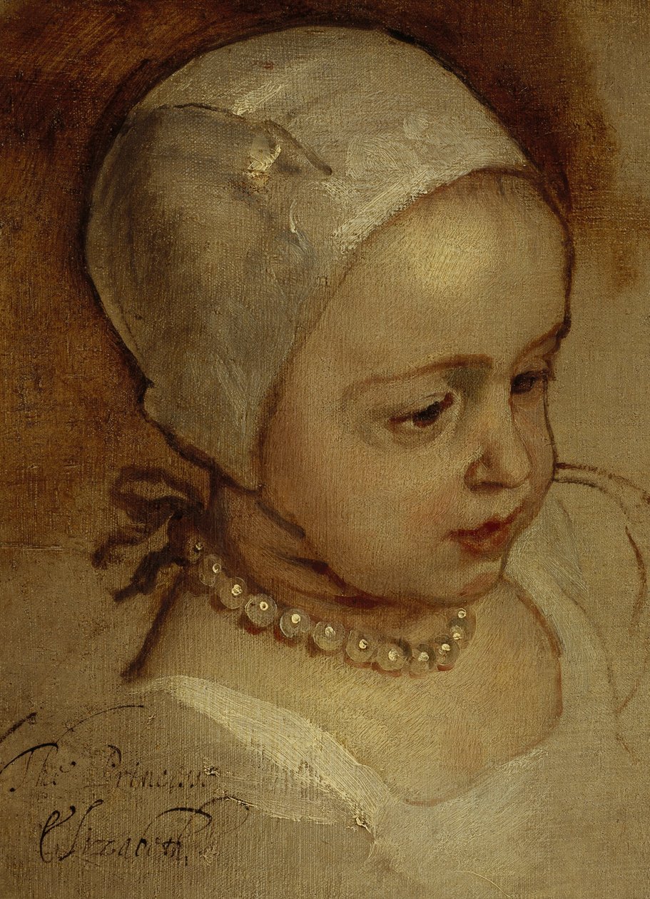 Prinsesse Elizabeth, 1635 - 1650, og prinsesse Anne, 1637 - 1640. Døtre af Karl I af Anthony van Dyck