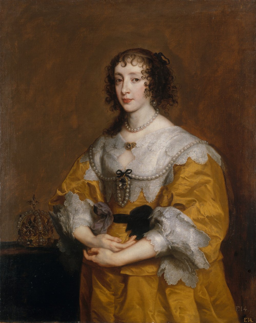 Dronning Henrietta Maria, 1636. af Anthony van Dyck