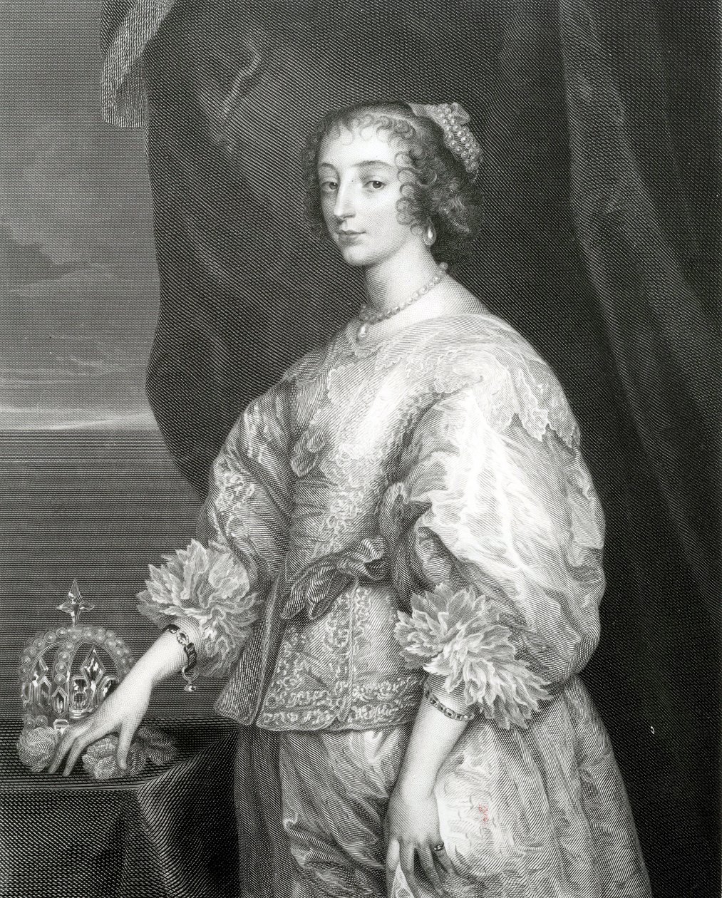 Dronning Henrietta Maria, 1851 af Anthony van Dyck