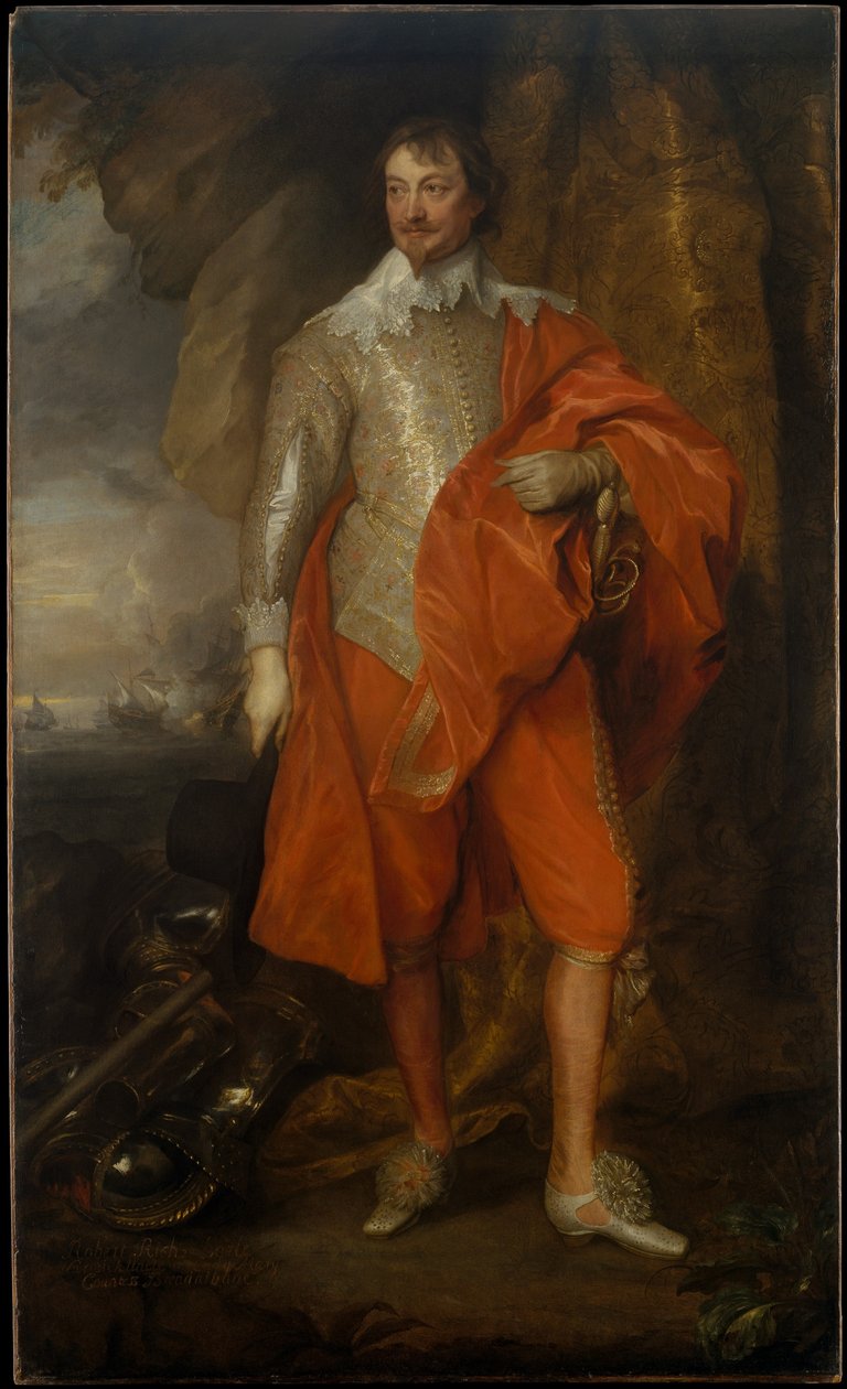 Robert Rich (1587–1658), 2. jarl af Warwick af Anthony van Dyck
