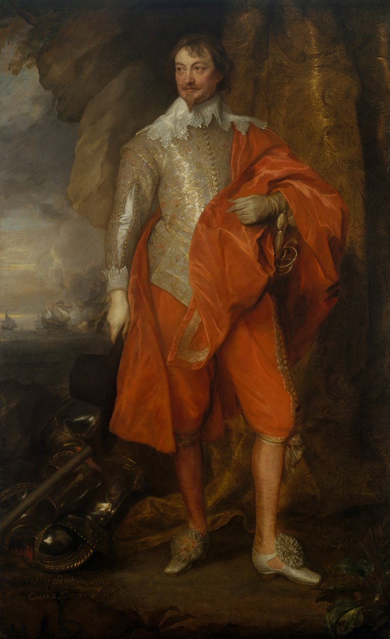 Robert Rich 1587-1658, anden jarl af Warwick, ca. 1632-35. af Anthony van Dyck