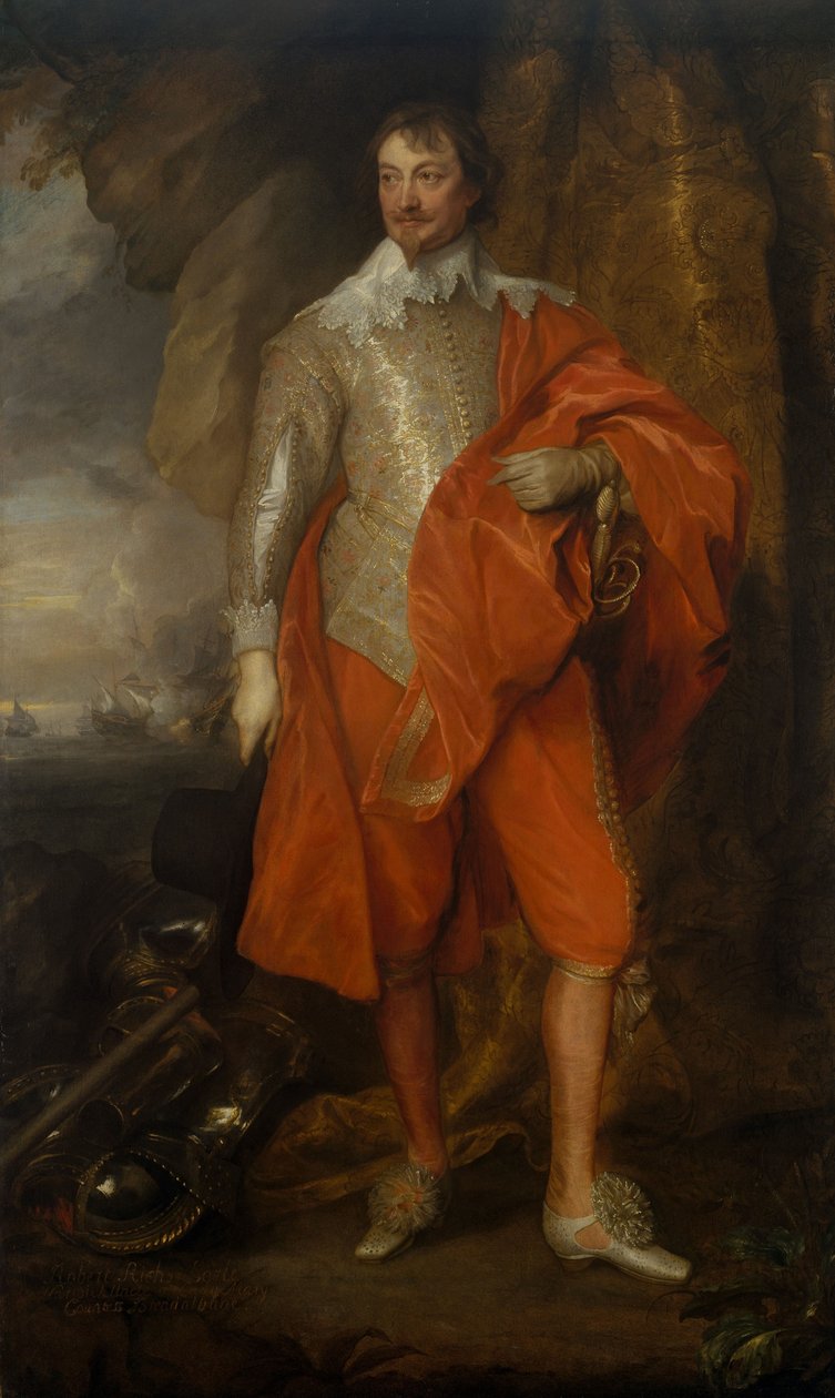 Robert Rich, anden jarl af Warwick, ca. 1632-35 (olie på lærred) af Anthony van Dyck