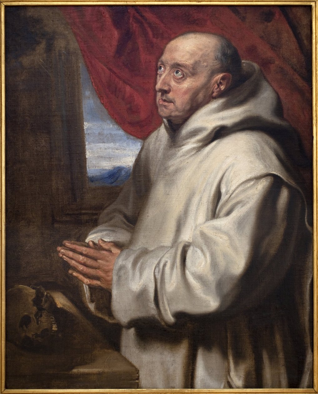 Sankt Bruno (Bruno karteuseren, omkring 1030-1101). Maleri af Antoine (Antoine eller Antoon eller Anton) Van Dyck (1599-1641), olie på lærred af Anthony van Dyck
