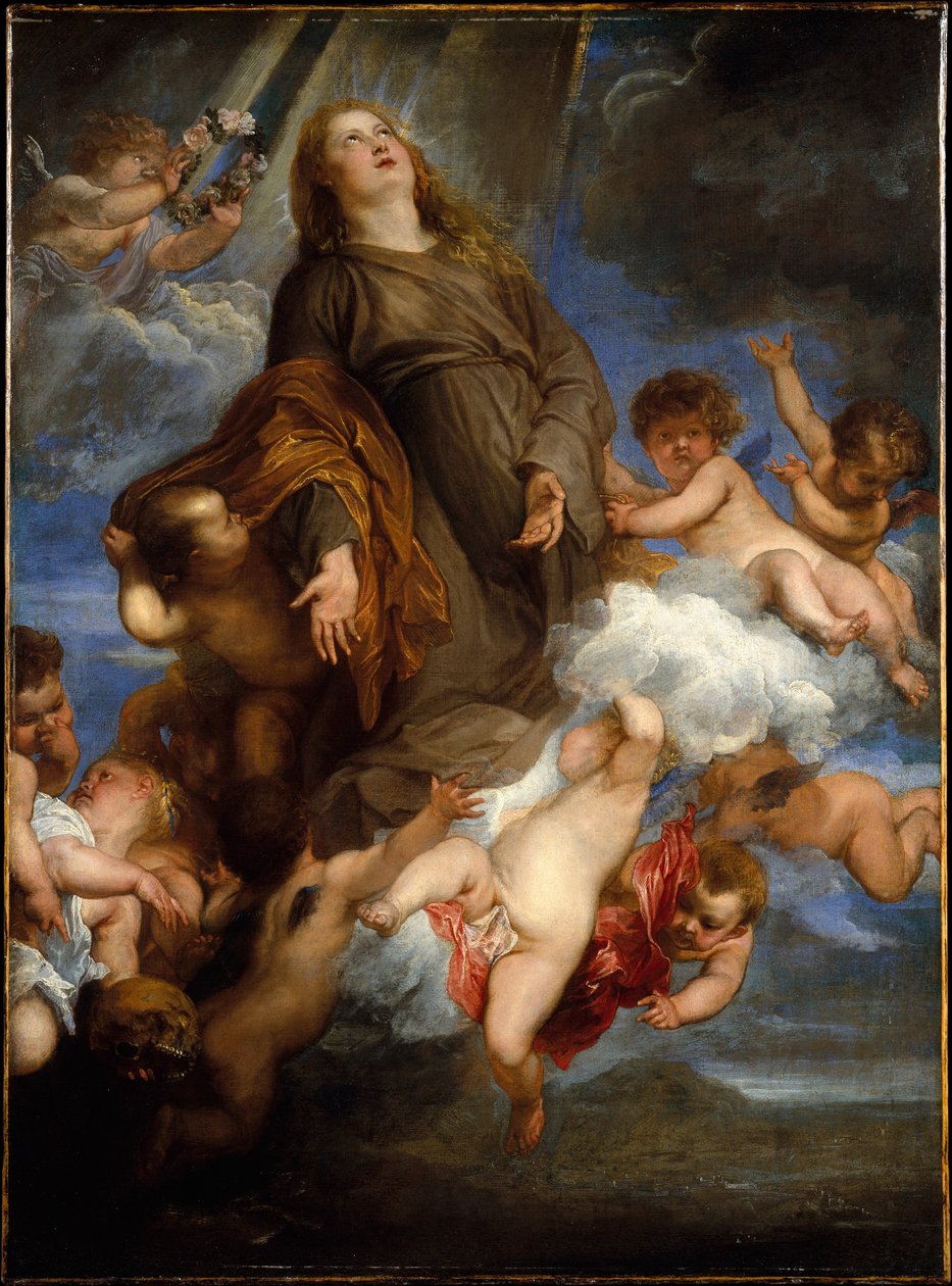 Sankt Rosalie går i forbøn for de pestramte i Palermo af Anthony van Dyck