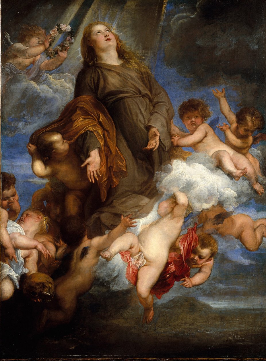 Den hellige Rosalie går i forbøn for de pestramte i Palermo, 1624 af Anthony van Dyck