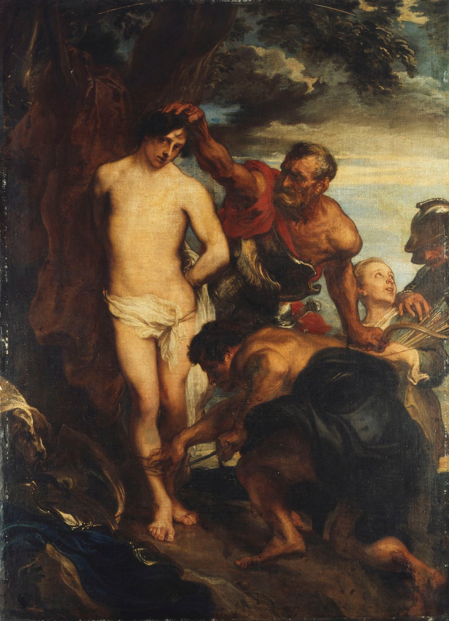 Sankt Sebastian forberedte sig til Martydom, ca. 1622 af Anthony van Dyck