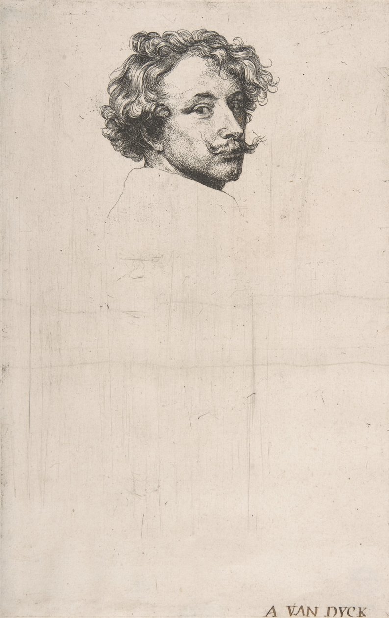 Selvportræt, fra The Iconography, ca. 1640. af Anthony van Dyck