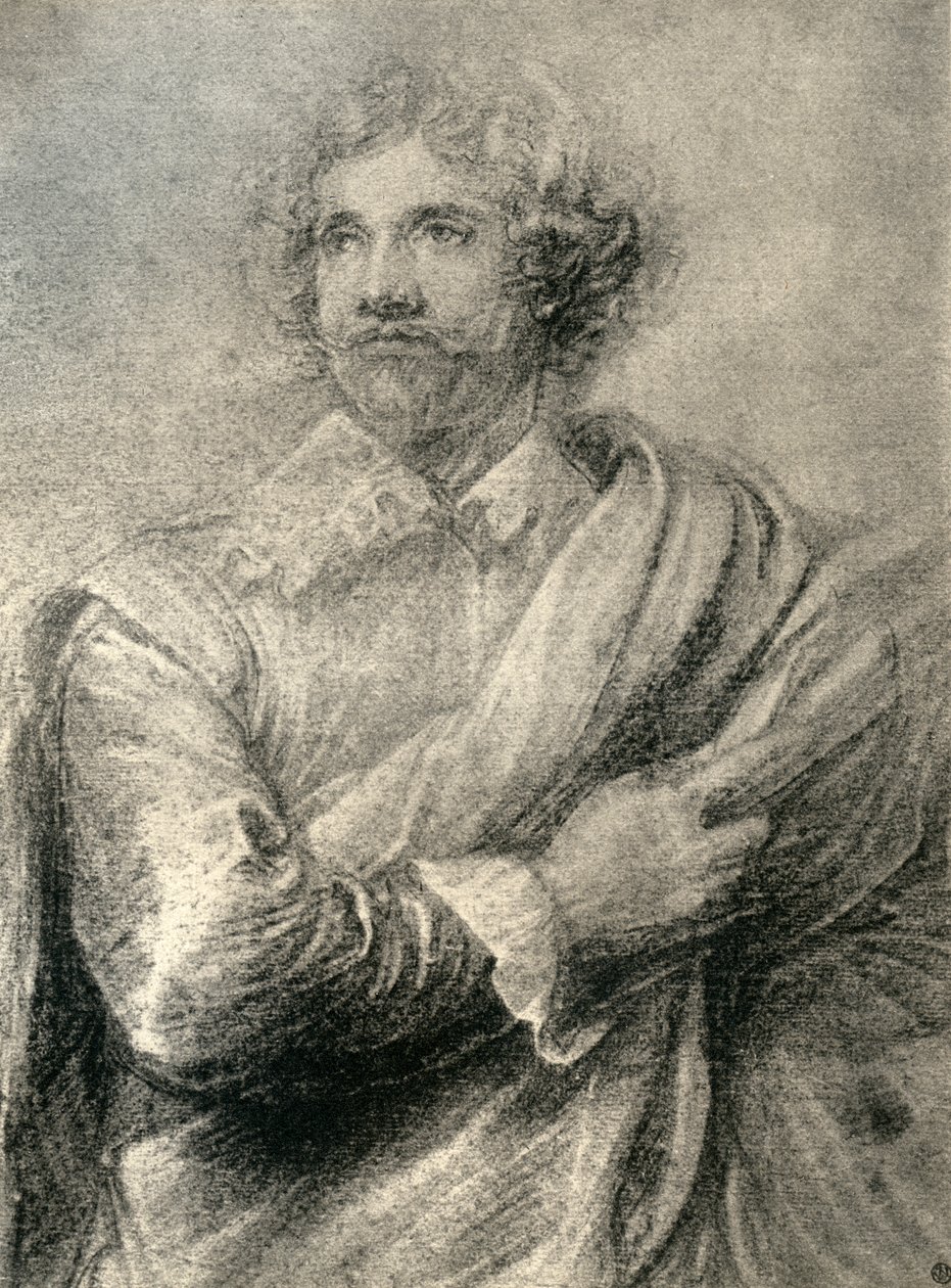 Studie til maleriet af gravøren Peter De Jode den Yngre, 1913. af Anthony van Dyck