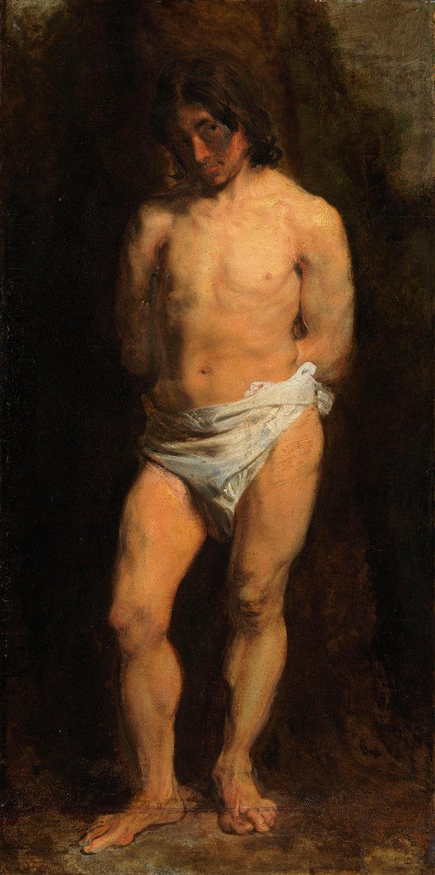 Studie af en nøgen ung mand af Anthony van Dyck