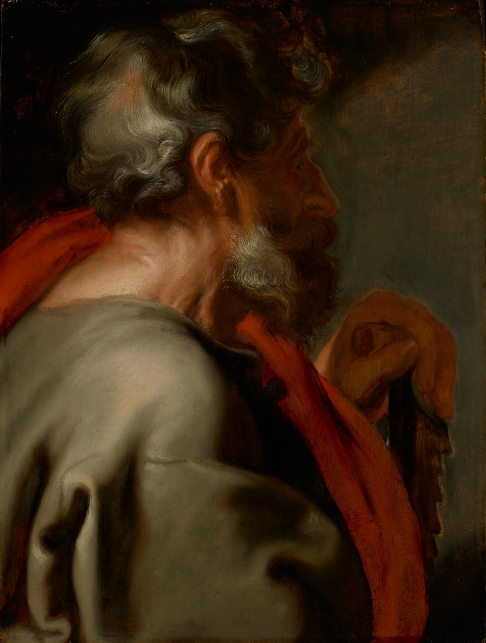 Apostlen Simon, ca. 1618 (olie på panel) af Anthony van Dyck