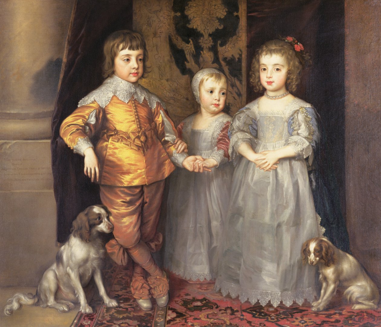 Børn af kong Charles I af England (1600-49) og dronning Henrietta Maria (1609-69), 1637 af Anthony van Dyck