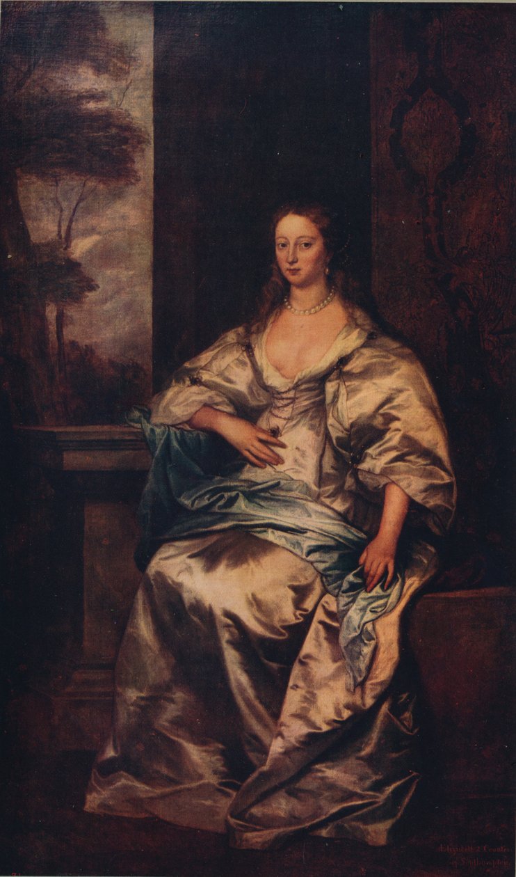 Grevinden af Southampton, 1640-1641, c1915 af Anthony van Dyck