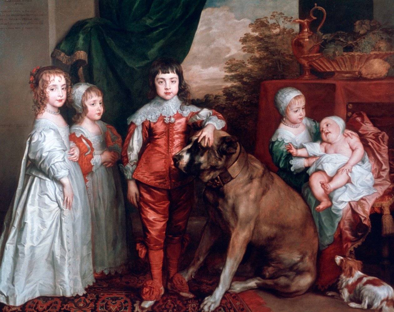 De fem ældste børn af Charles I, 1637. af Anthony van Dyck