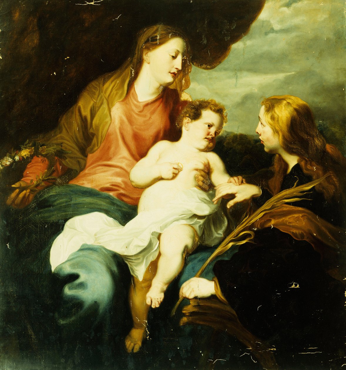 Den hellige familie, af Anthony van Dyck