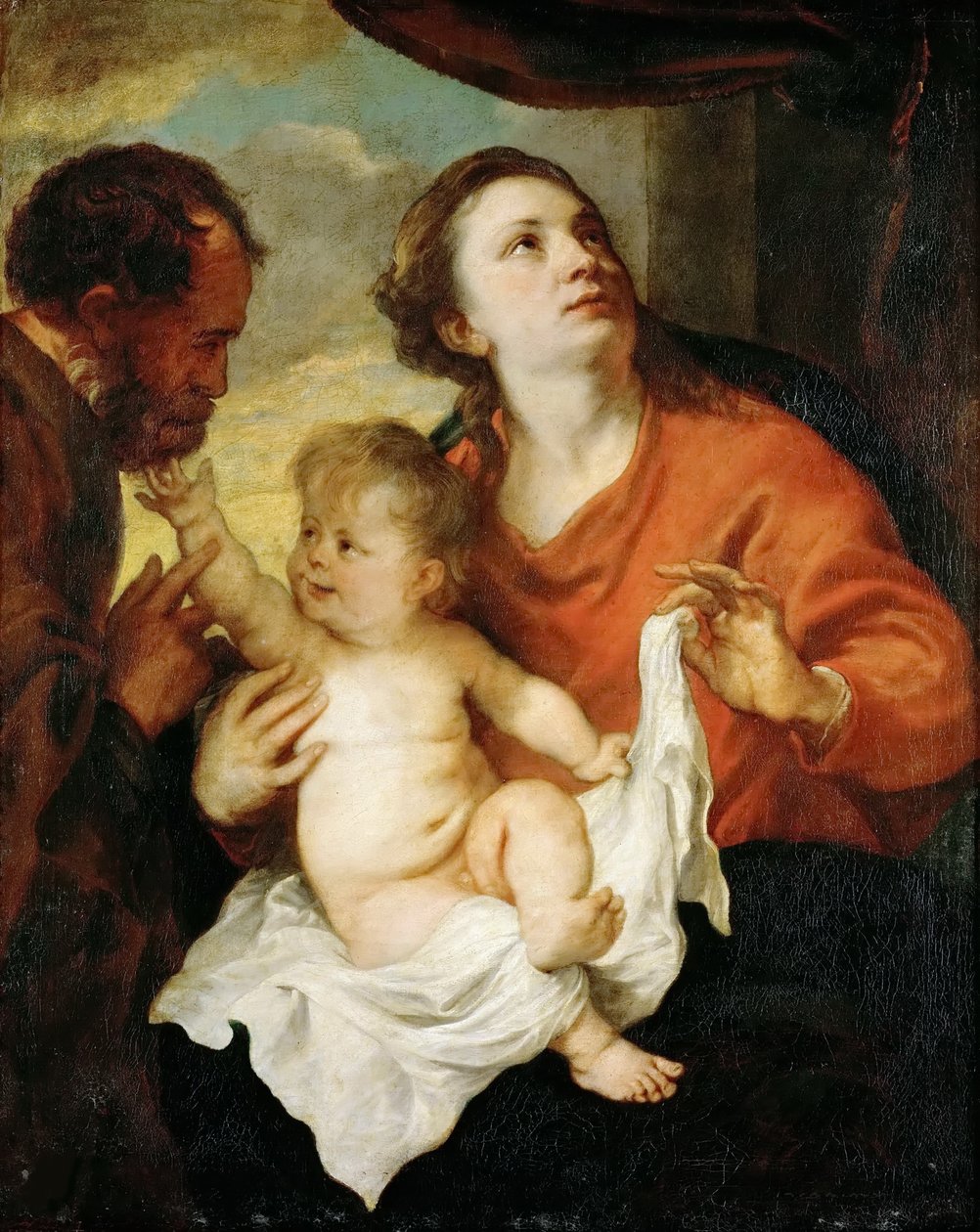 Den hellige familie, ca 1627. af Anthony van Dyck