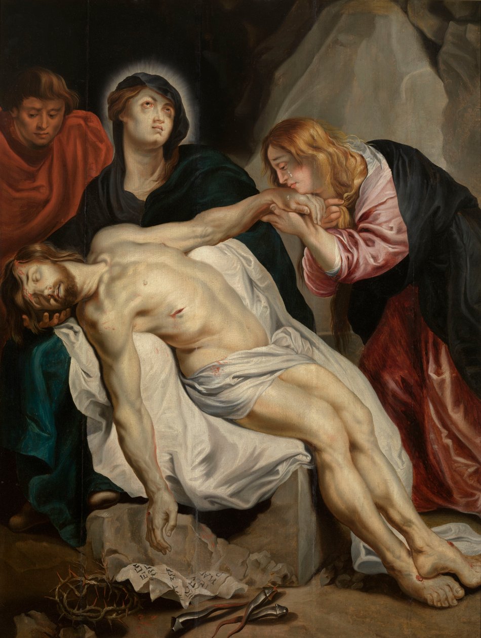 Sørgen over den døde Kristus af Anthony van Dyck