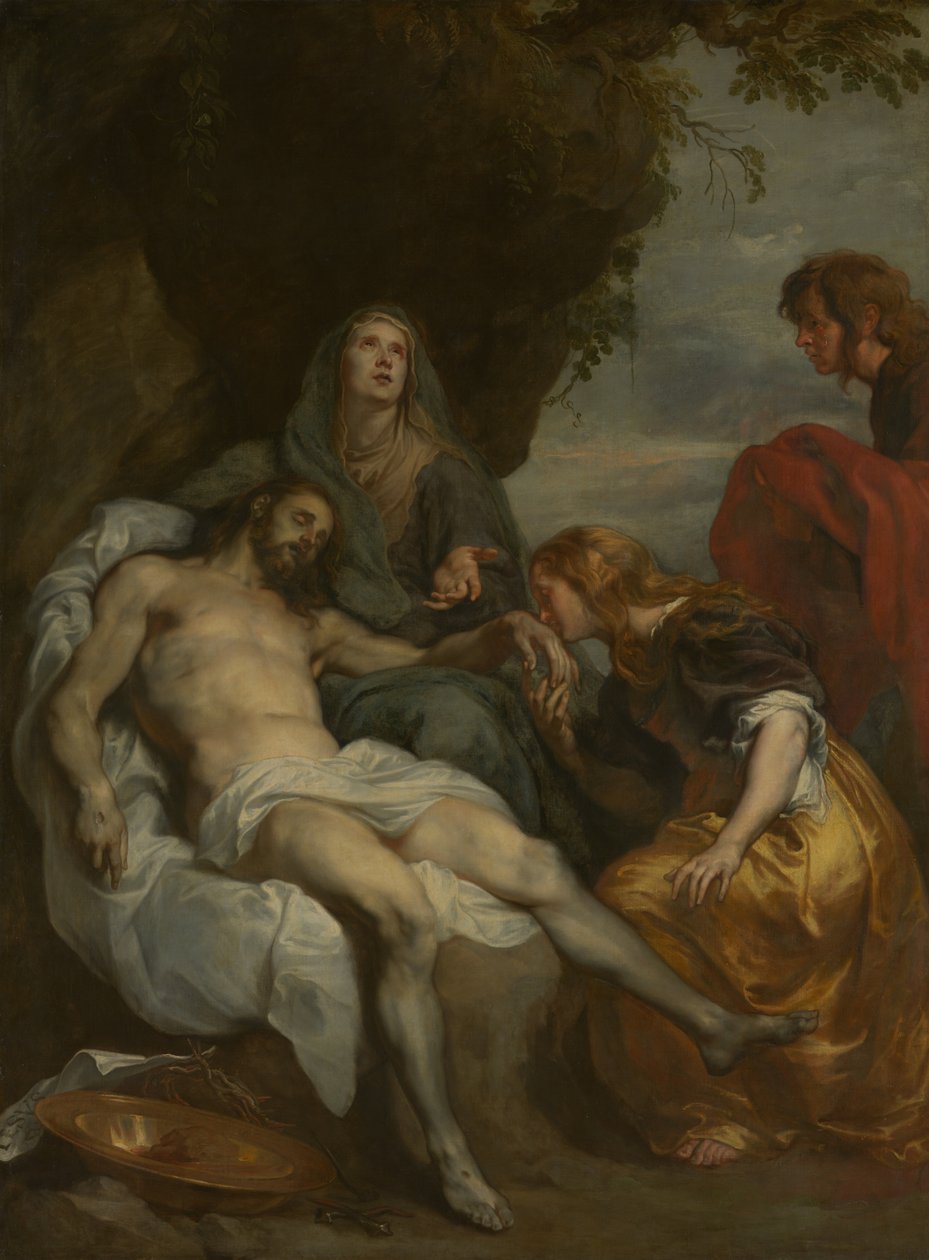 Klagesangen over den døde Kristus, ca. 1629 (olie på lærred) af Anthony van Dyck