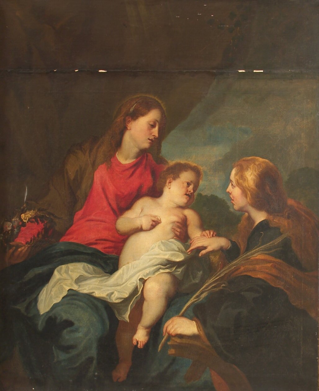 Sankt Katarina af Alexandrias mystiske ægteskab af Anthony van Dyck