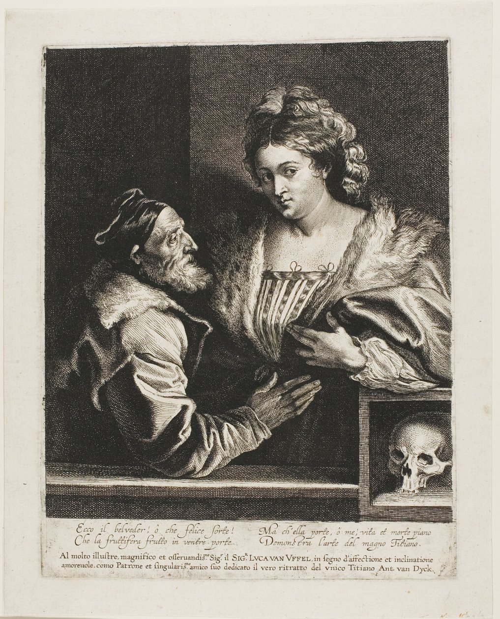 Tizian og hans elskerinde af Anthony van Dyck
