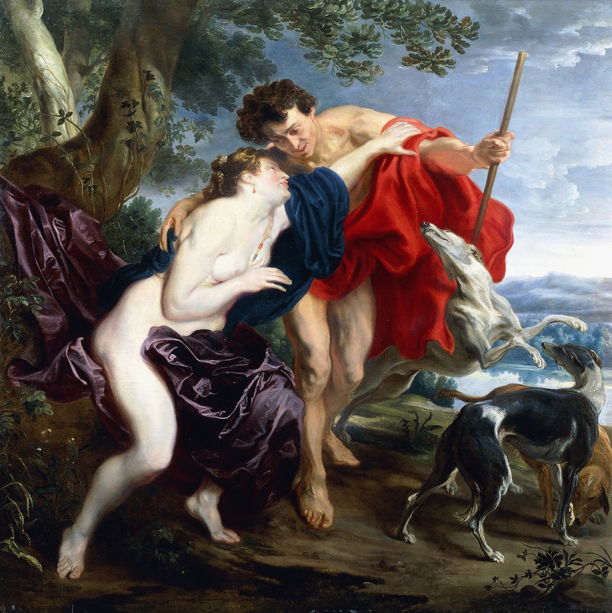 Venus og Adonis, 1621 af Anthony van Dyck