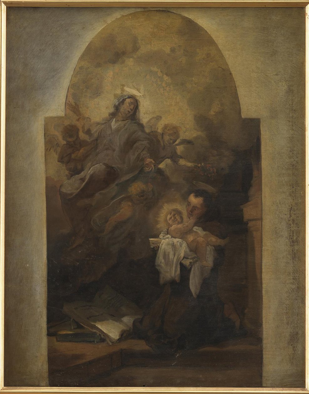 Jomfru og barn med den hellige Frans af Anthony van Dyck