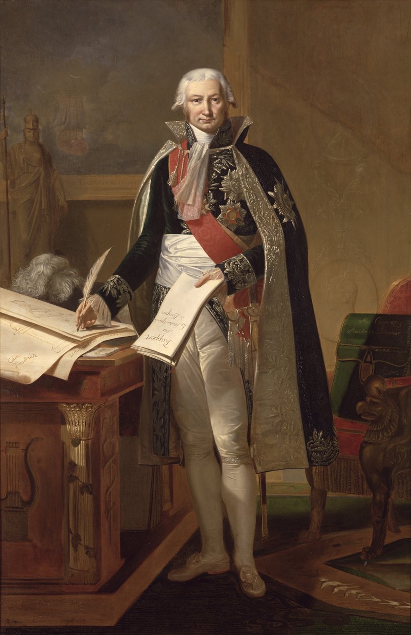 Jean-Baptiste de Nompere de Champagny (1756-1834) hertug af Cadore, efter et maleri af Theodore Rousseau (1812-67) bestilt i 1853 af Antoine Ansiaux