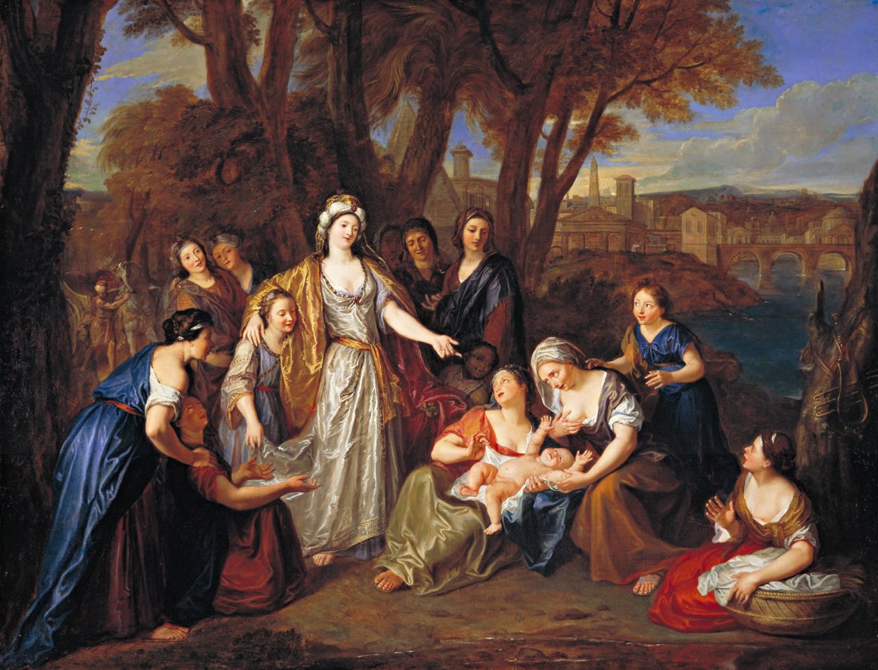 Fundet af Moses, før 1699 af Charles Antoine Coypel