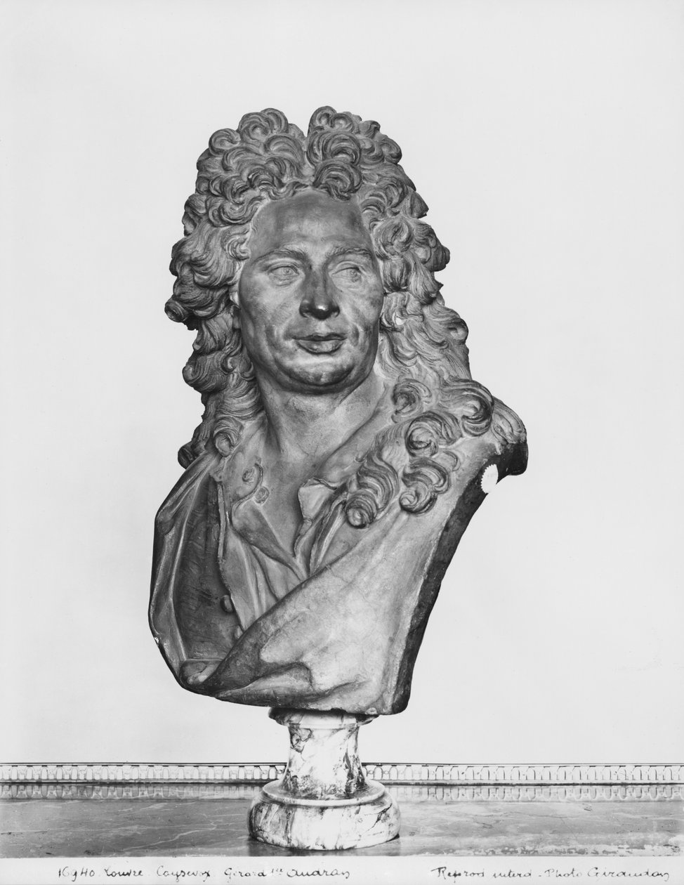 Buste af Gerard Audran (marmor) af Antoine Coysevox