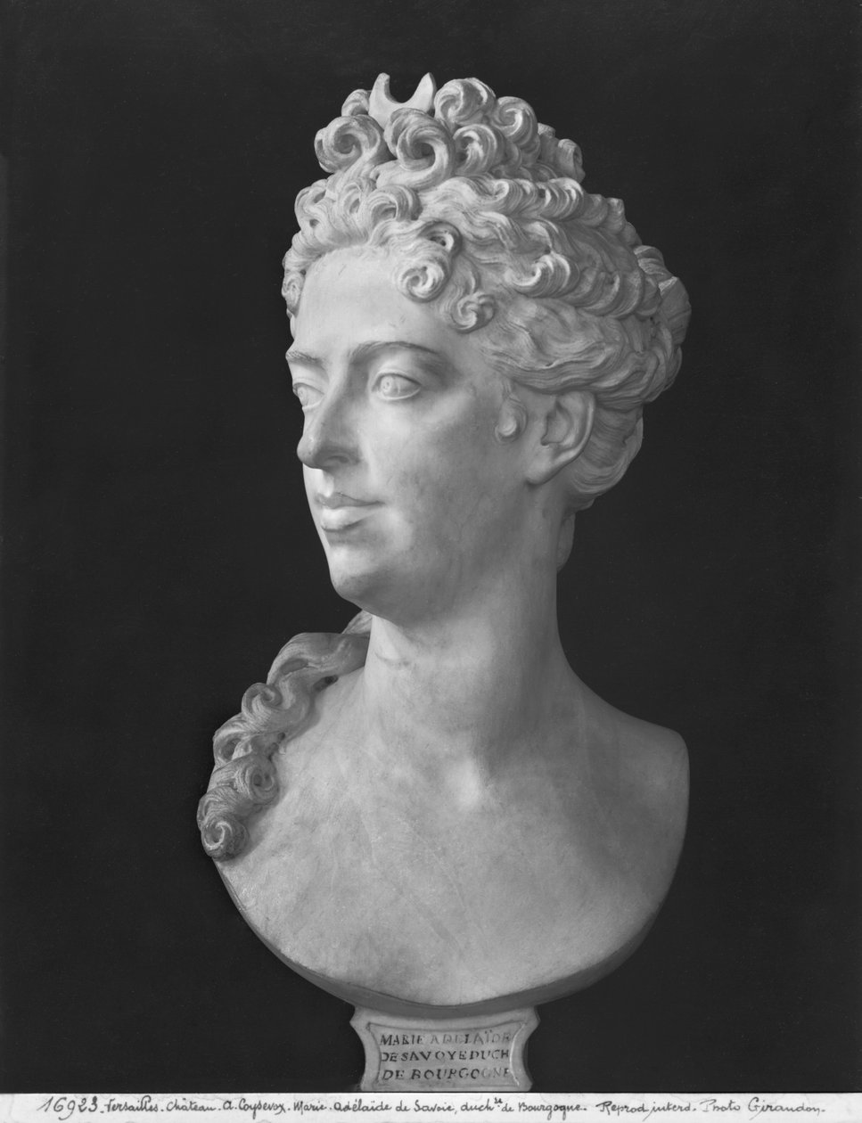 Buste af Marie-Adelaide de Savoie, hertuginde af Bourgogne, 1710 (marmor) af Antoine Coysevox