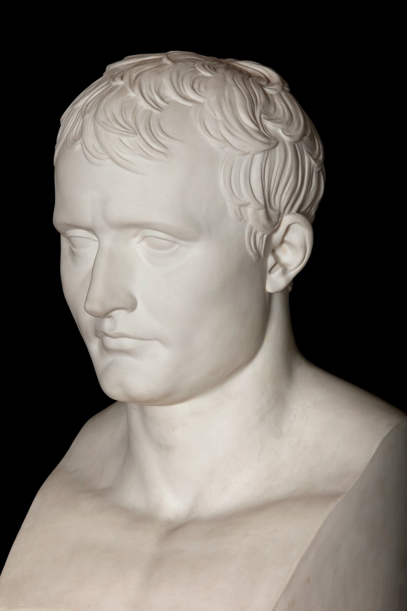 Buste af kejser Napoleon 1. (Sevres biscuit) (detalje) (se også 698748) af Antoine Denis Chaudet