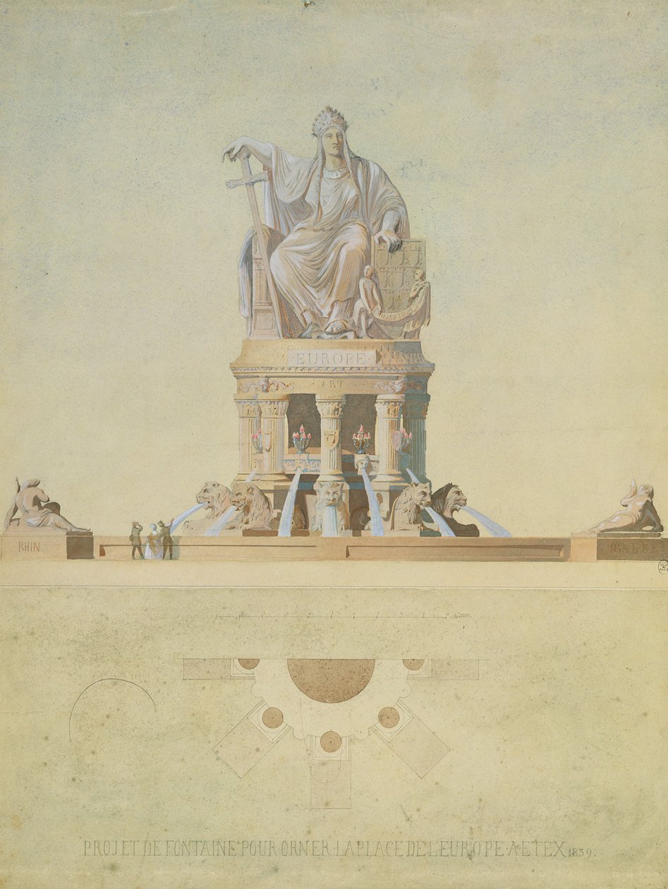 Projekt for monumentet bestemt til Place de l