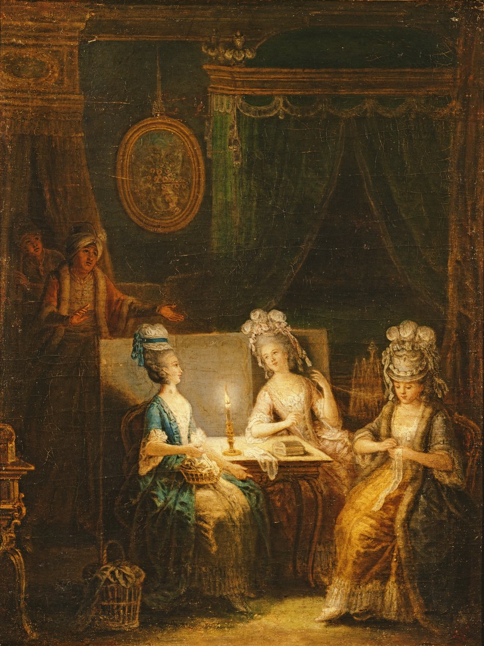 Zémire og Azor, Opera af Marmontel, 1788 af Francois Aubert