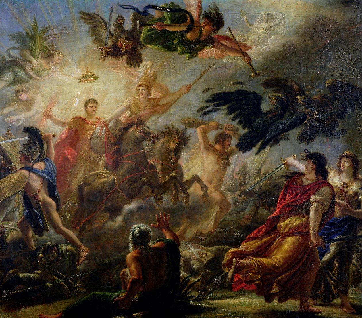 Allegori om slaget ved Austerlitz, 2. december 1805 af Antoine François Callet