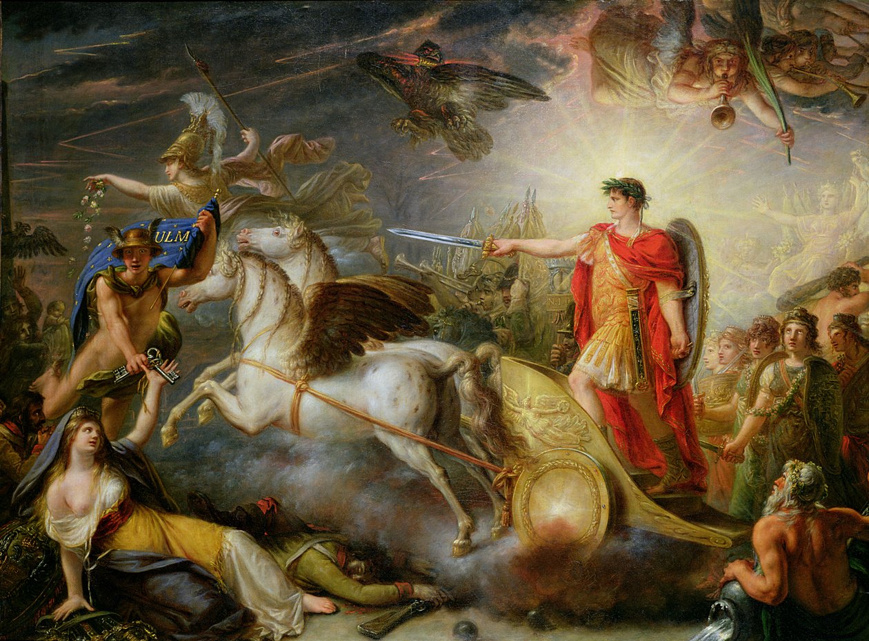 Allegori om overgivelsen af Ulm, 20. oktober 1805 af Antoine François Callet
