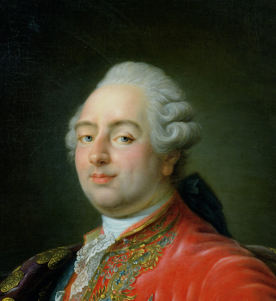 Ludvig XVI (1754-93) 1786 (detalje af 180025) af Antoine François Callet