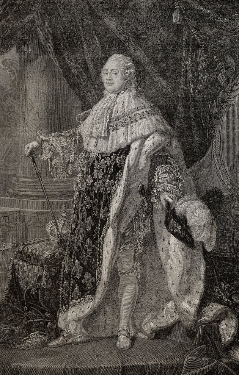 Portræt af Ludvig XVI (1754-93) af Antoine François Callet