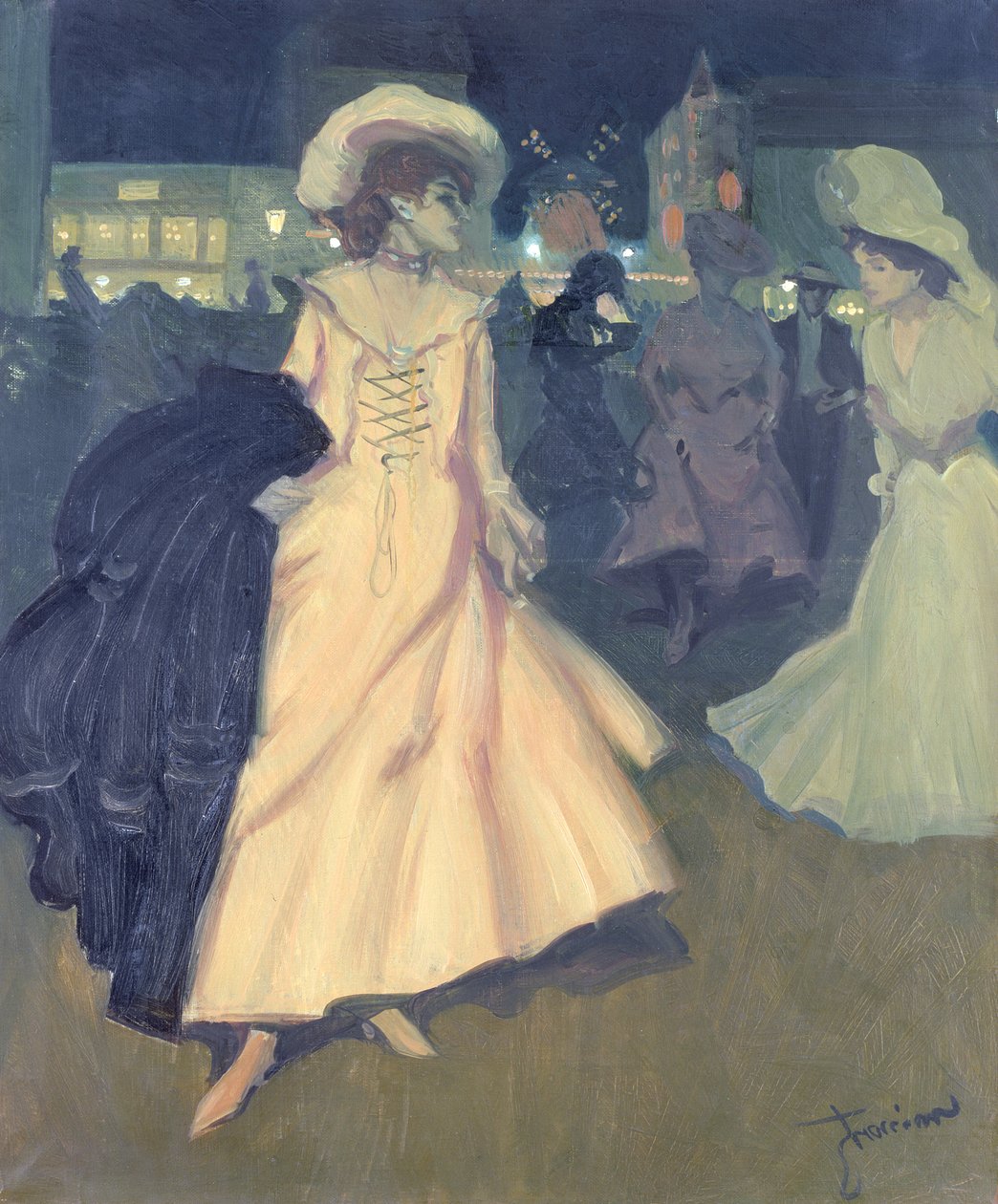 Udgangen i Moulin Rouge, 1901-2 af Antoine Guillaume Minartz