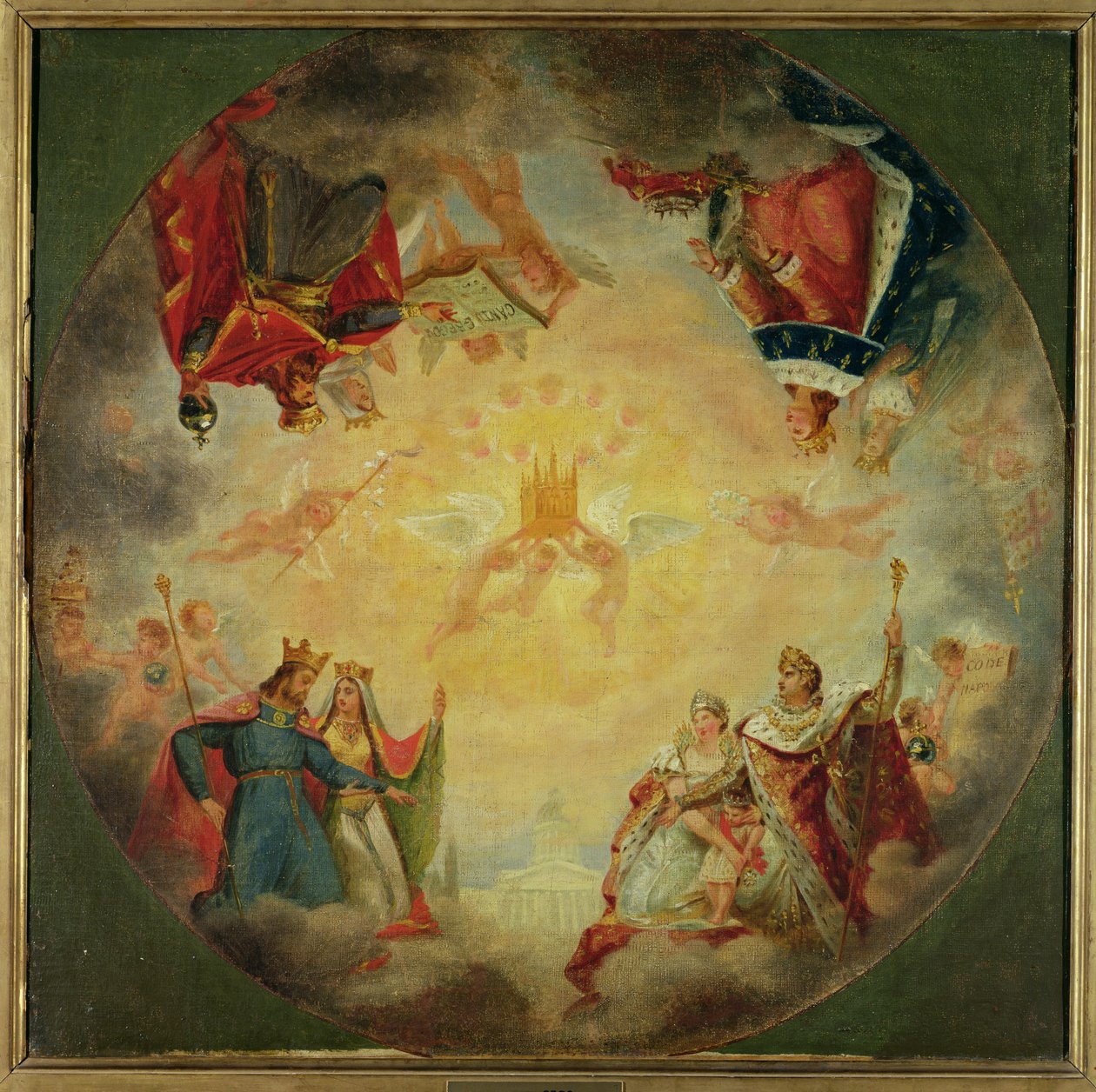 Glory of St. Genevieve, studie til Pantheons kuppel, ca. 1812 af Antoine Jean Gros